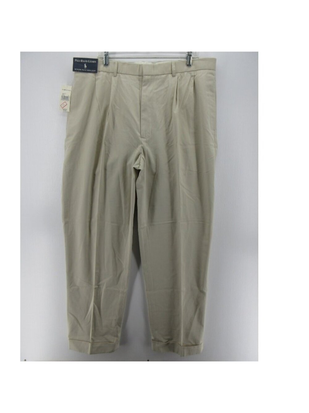 VTG Polo Ralph Lauren Pants 40x32 Reverse Pleat Siena Chino Trousers
